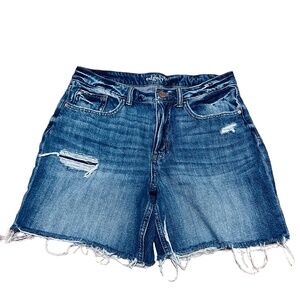 Edgely High-Rise Distressed Cutoff Denim Shorts – Size 10